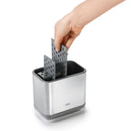 Lot : 1 Petit Tapis D'Évier En Silicone + 1 Organisateur D'Évier Inox