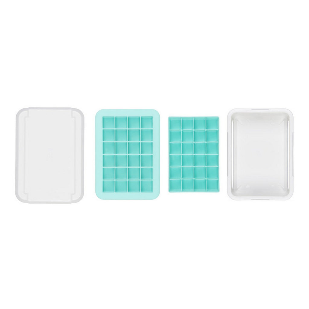 Lot : 2 Bacs À Petits Glaçons En Silicone Avec Couvercle
