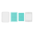 Lot : 2 Bacs À Petits Glaçons En Silicone Avec Couvercle