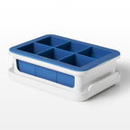 Lot : 2 Bacs À Glaçons Xl En Silicone Avec Couvercle