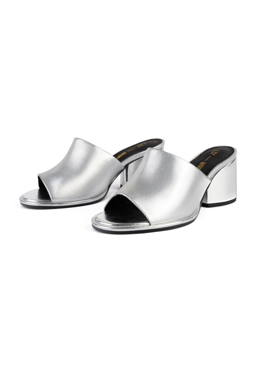 Zuecos con Tacón Just Cool - Plata