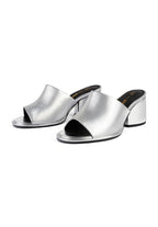 Zuecos con Tacón Just Cool - Plata