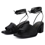 Sandalias de tacón Look My Way - Negro