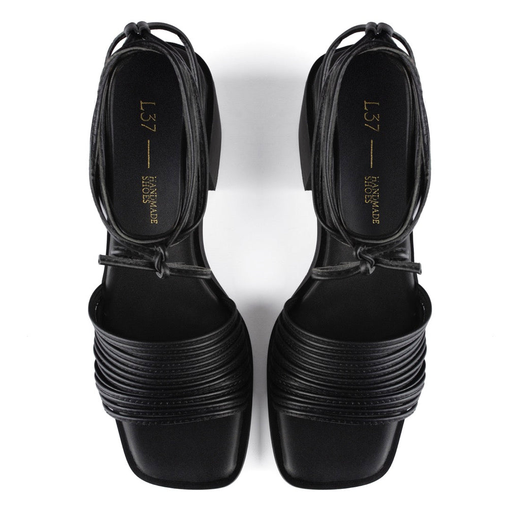 Sandalias de tacón Look My Way - Negro