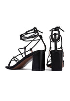 Sandalias De Tacón Night Fever - Negro