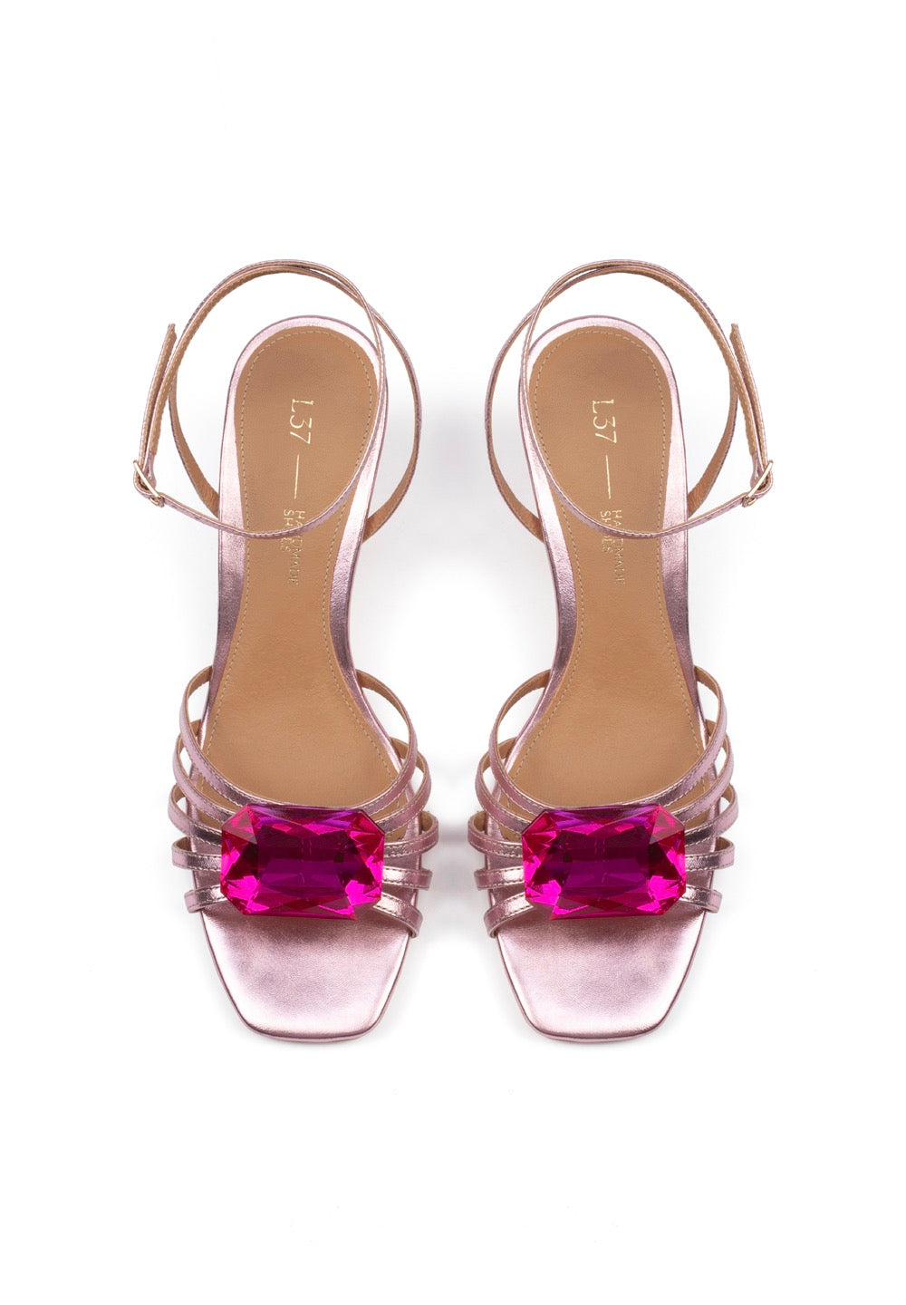 Sandali con tacco Sweet Candy - Rosa