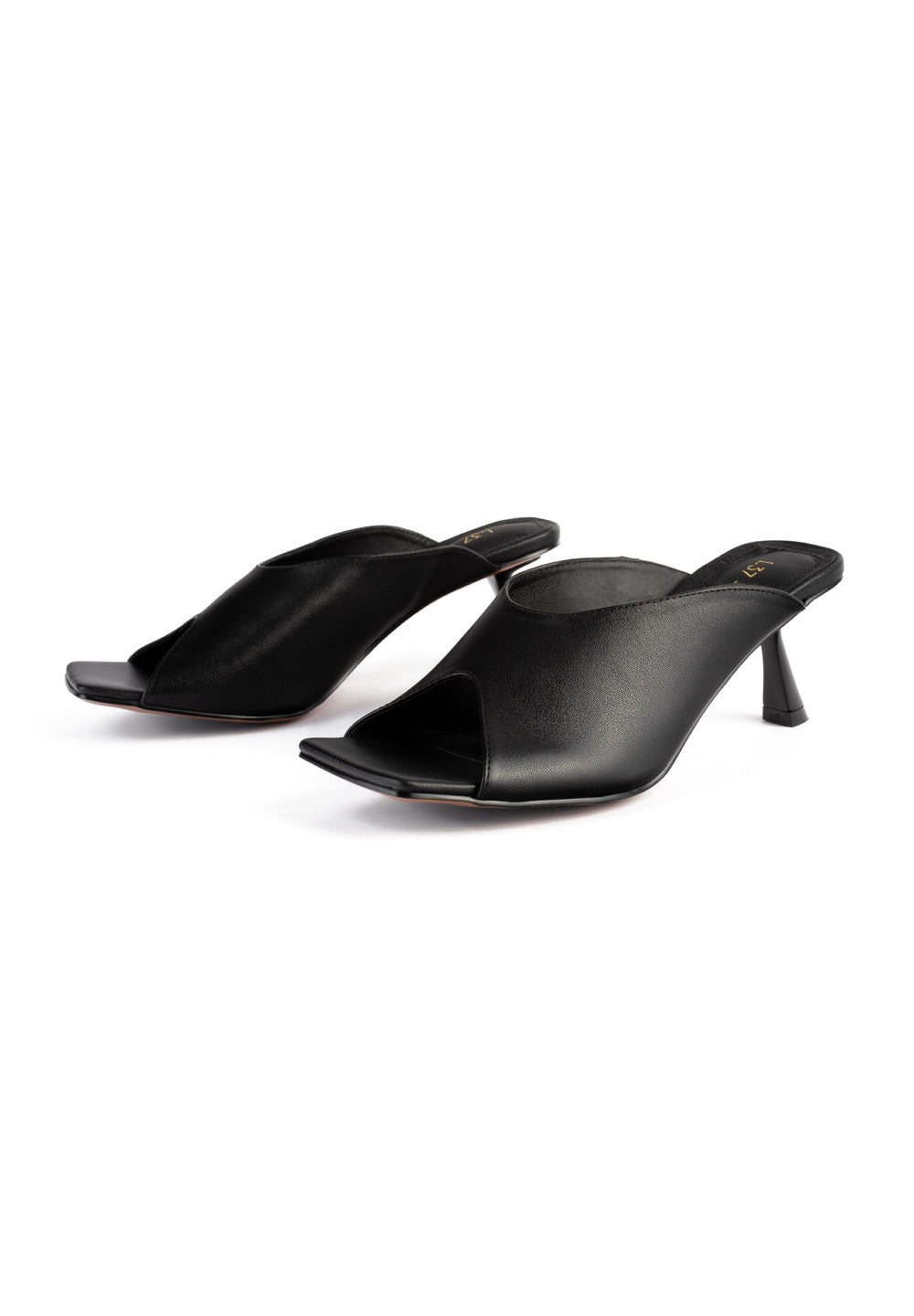 Mules De Tacón Turn The World On - Negro
