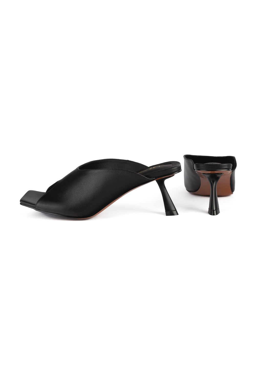 Mules De Tacón Turn The World On - Negro