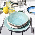 Assiette Creuse Onda - Vert D'Eau