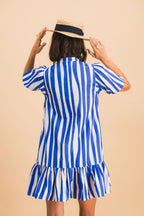 Clementine Blue Lines Dress