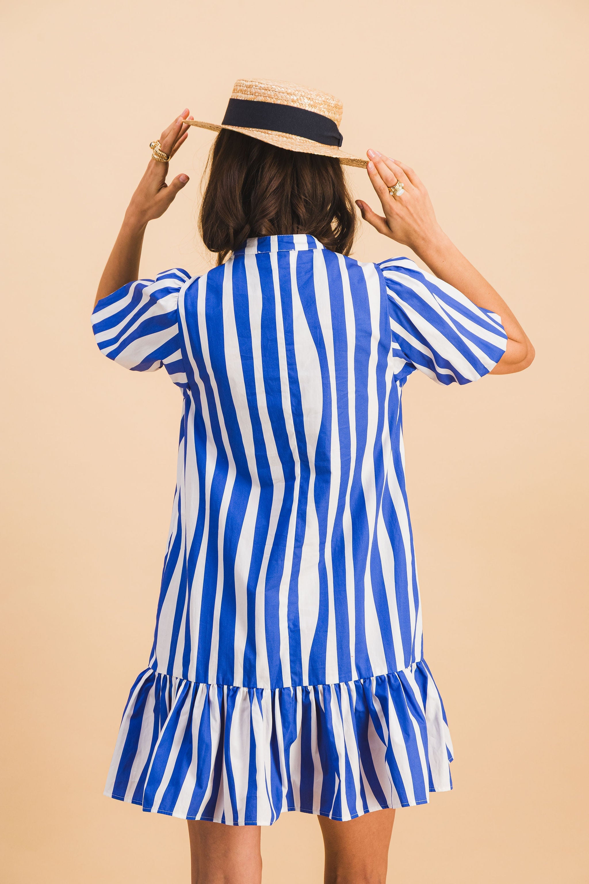 Clementine Blue Lines Dress