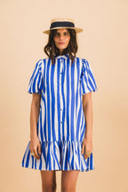 Clementine Blue Lines Dress