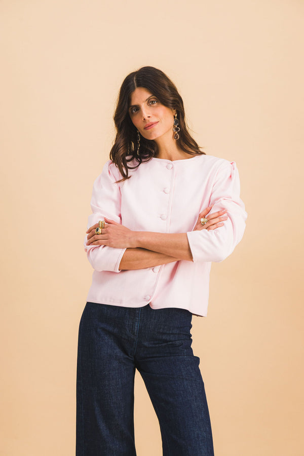 Chaqueta Diane Rosa Pálido