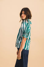 Chemise Coline Green Lines