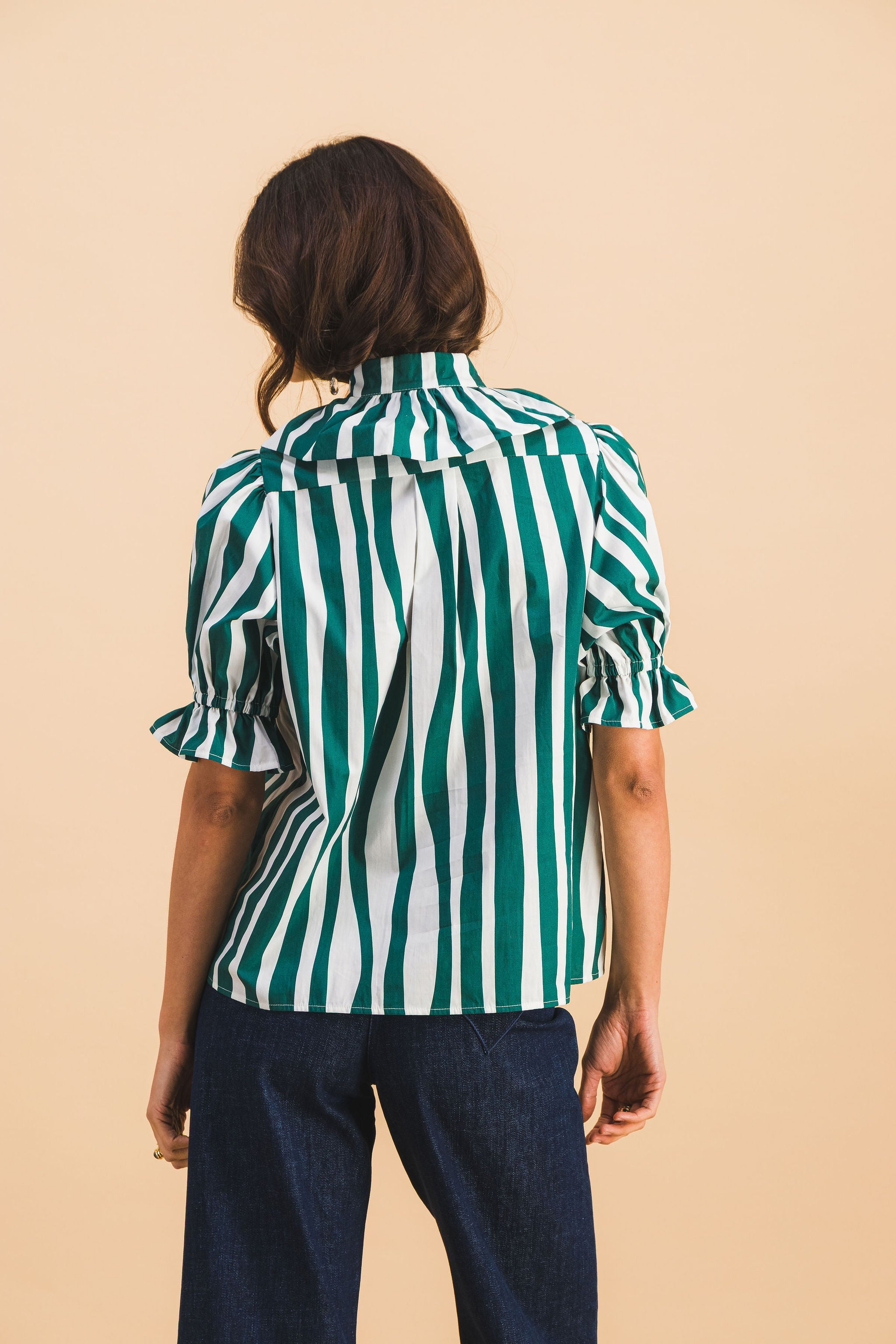 Chemise Coline Green Lines