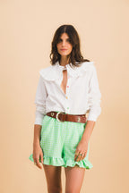 Dario Green Check Shorts