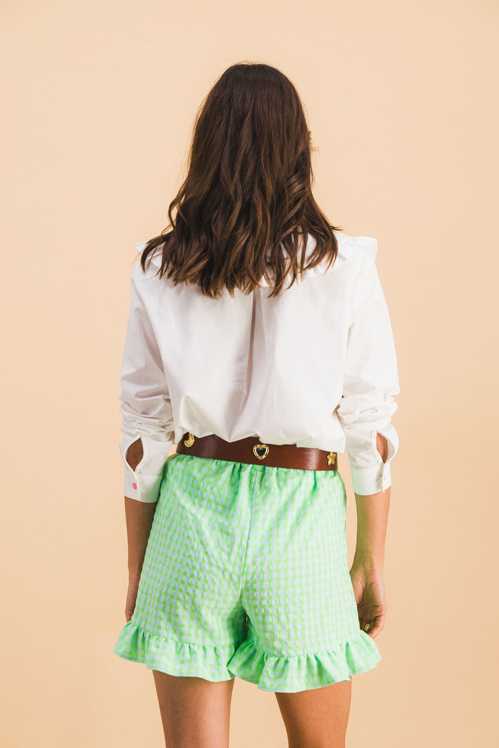 Dario Green Check Shorts
