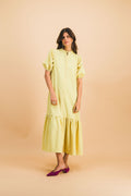 Robe Clemence Carreaux Jaune