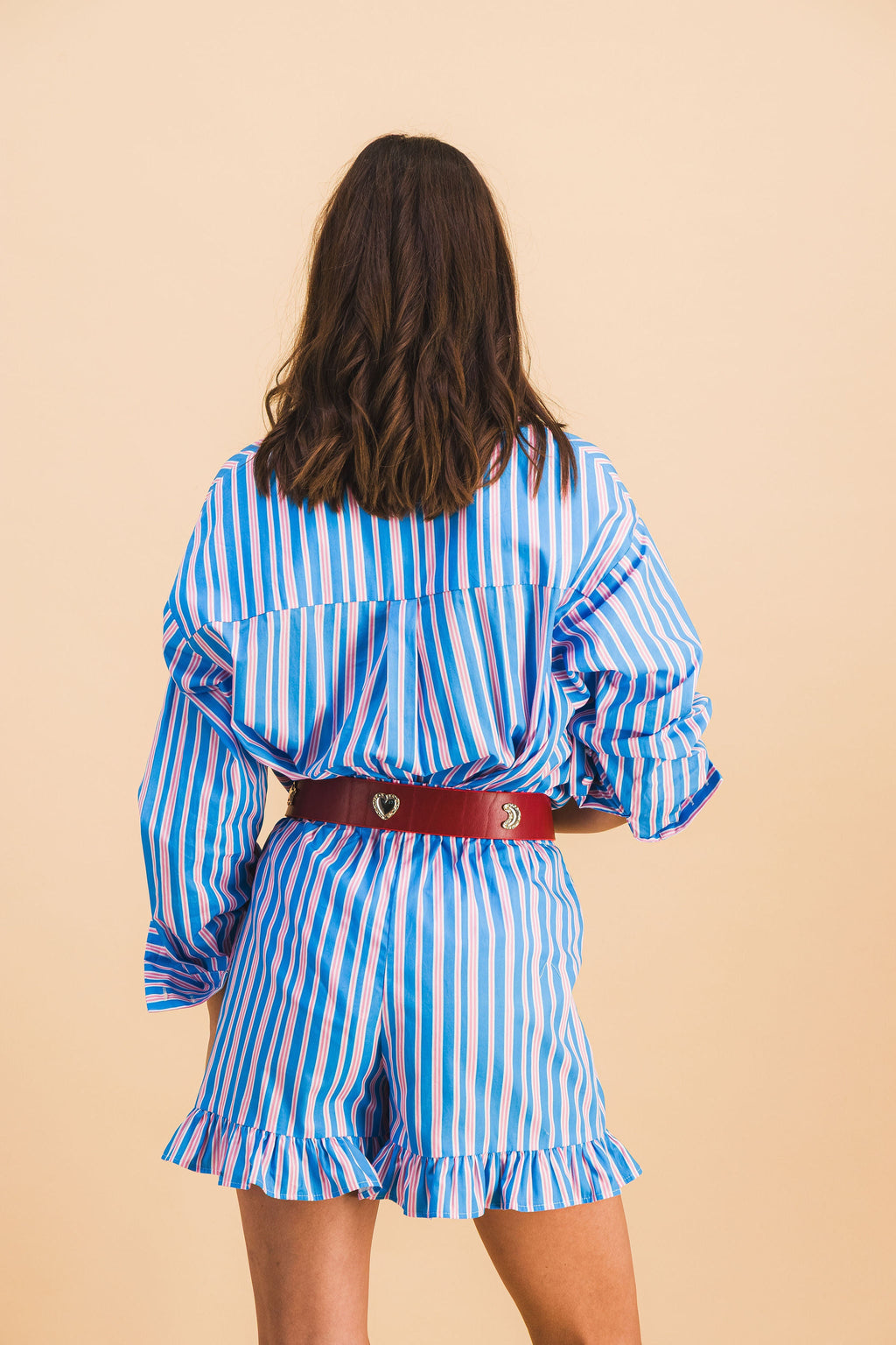 Dario Stripes Blue And Pink Shorts