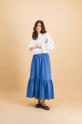 Clem Blue Check Skirt