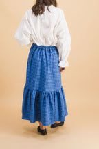 Clem Blue Check Skirt