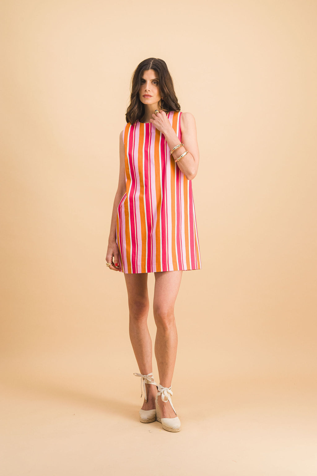 Jane Stripes Dress Multico