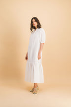 Vestido Clemence De Algodón Bordado X Donatelle Godart