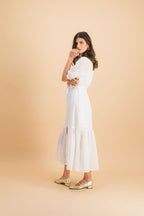 Vestido Clemence De Algodón Bordado X Donatelle Godart