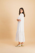 Vestido Clemence De Algodón Bordado X Donatelle Godart