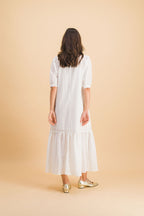 Vestido Clemence De Algodón Bordado X Donatelle Godart