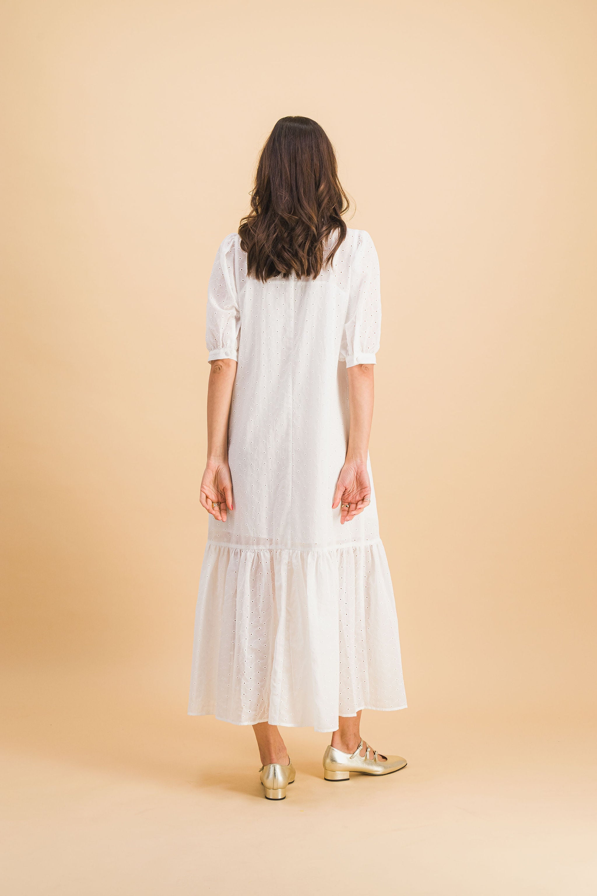 Vestido Clemence De Algodón Bordado X Donatelle Godart