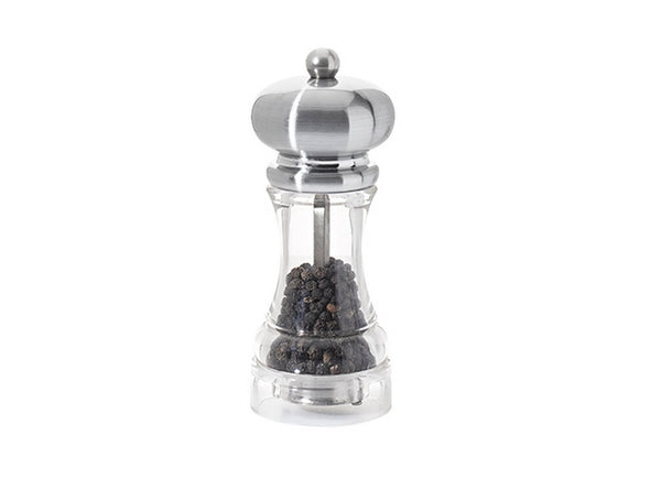 Polka - Pepper Mill - Acrylic and Stainless Steel - Clear