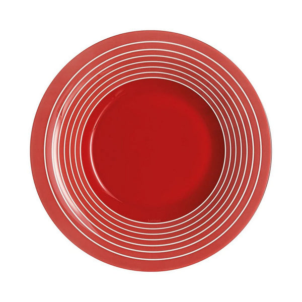 Factory - 6 Platos Hondos - Rojo - 21.5 cm - Luminarc