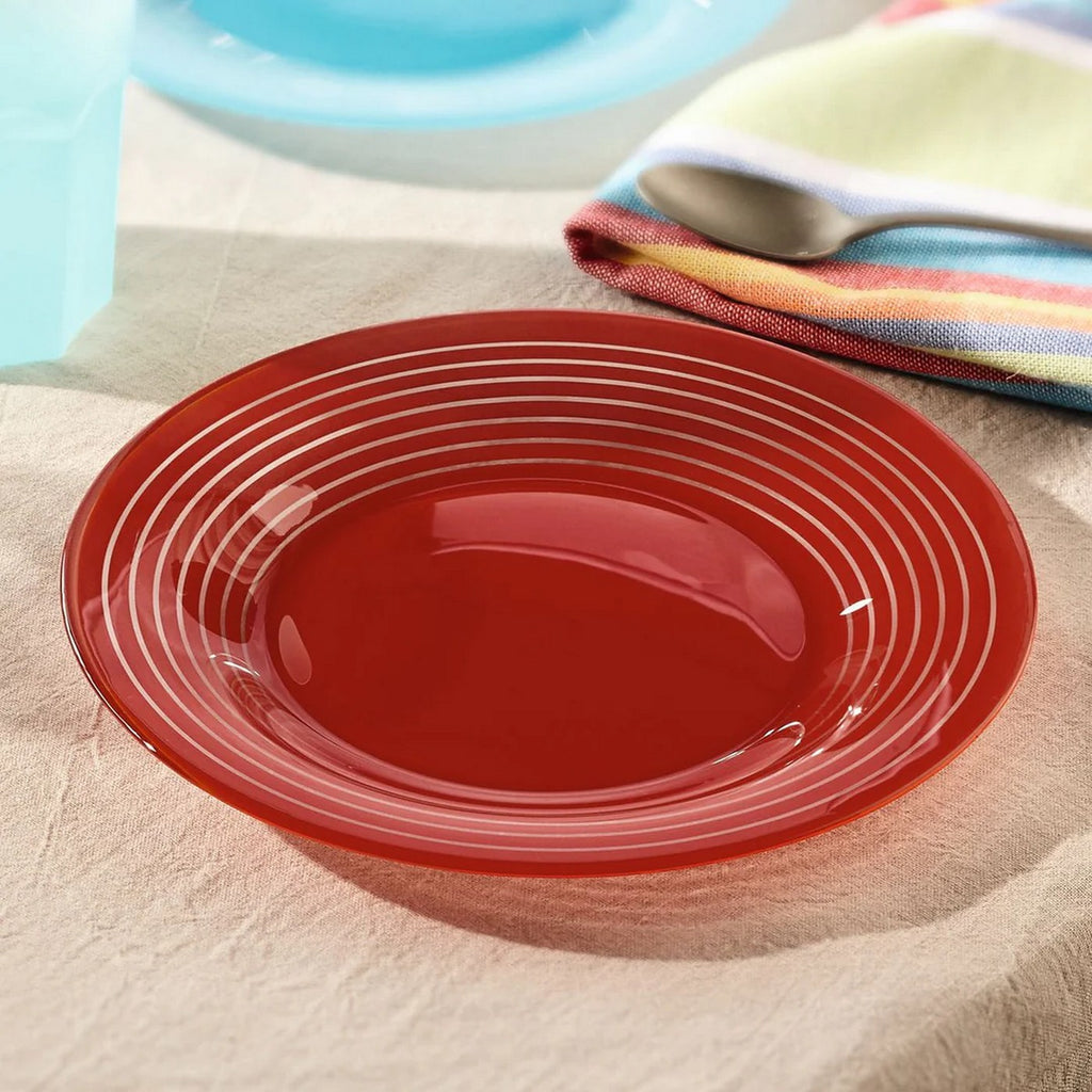 Factory - 6 Dessert Plates - Red - 19.5cm - Luminarc