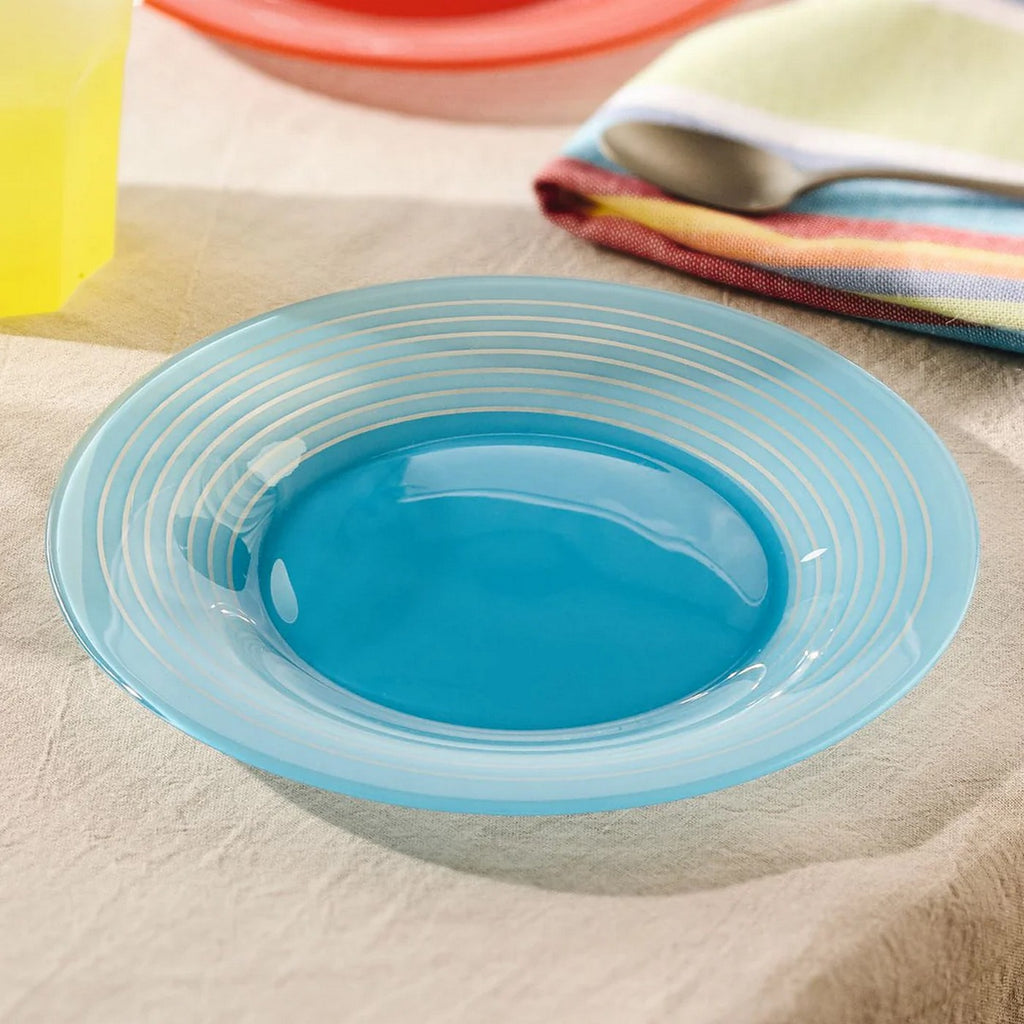 Factory - 6 Assiettes À Dessert - Bleu - 19.5Cm - Luminarc
