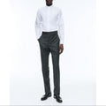 Fursac - Pantalon Ajusté En Flanelle De Laine - Vert