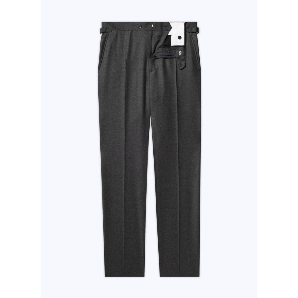 Fursac - Pantalon Ajusté En Flanelle De Laine - Vert
