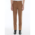 Fursac - Pantalon Ajusté En Flanelle De Laine - Brun