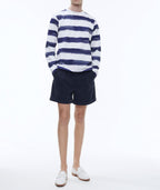 Fursac - Bermudas de lona de algodón - Azul marino - Hombre