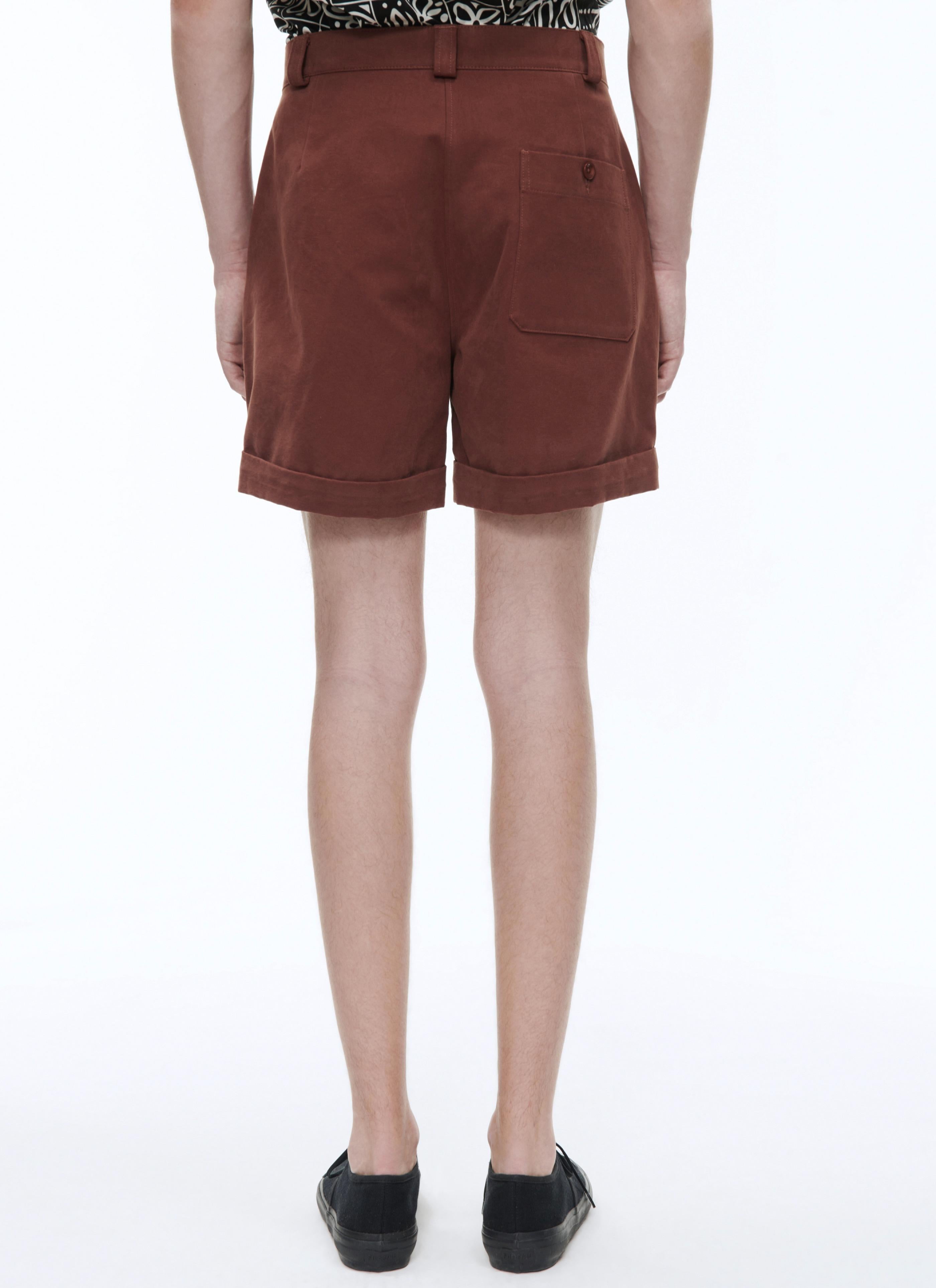 Fursac - Cotton Canvas Bermuda Shorts - Brown - Men