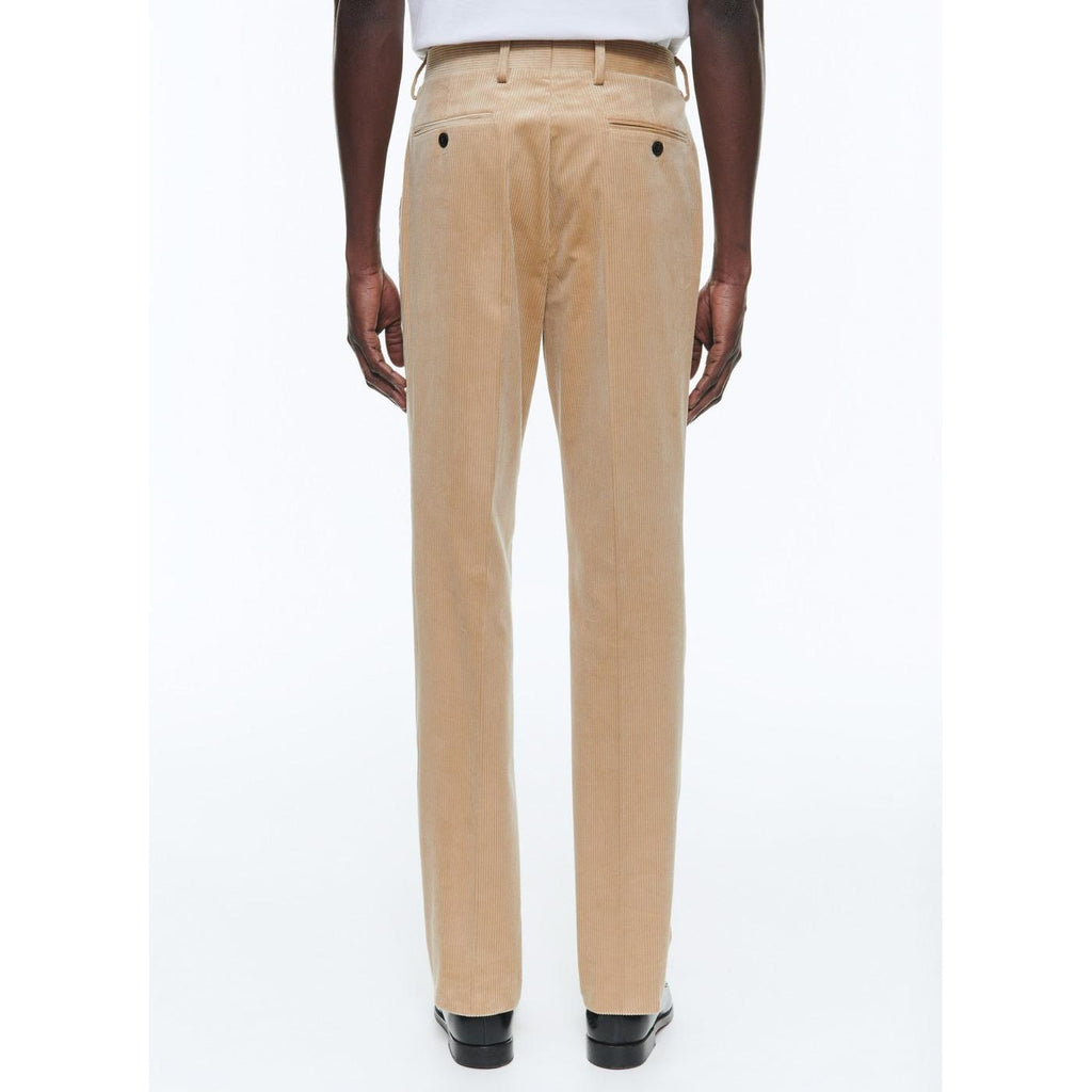 Fursac - Pantalon Ajusté En Velours - Beige