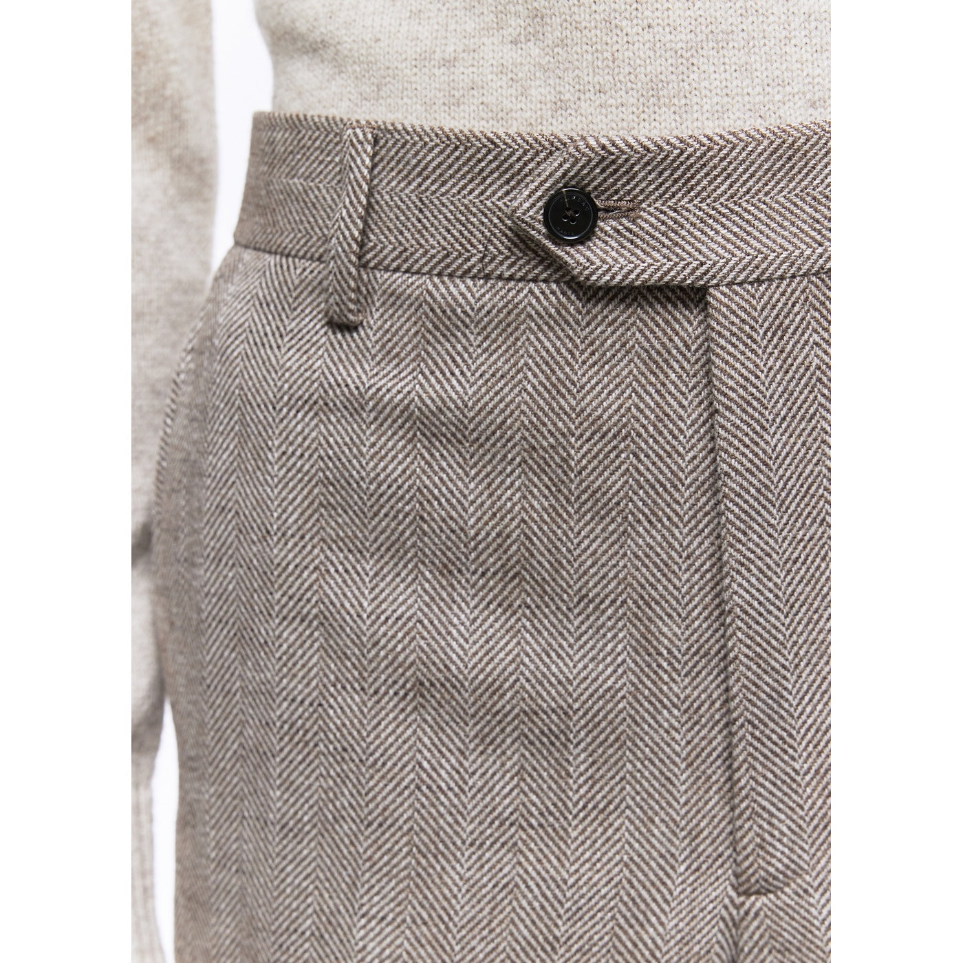Fursac - Pantalon Chevrons - Ficelle