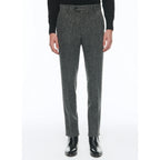 Fursac - Pantalon Ajusté En Tweed De Laine Vierge - Gris