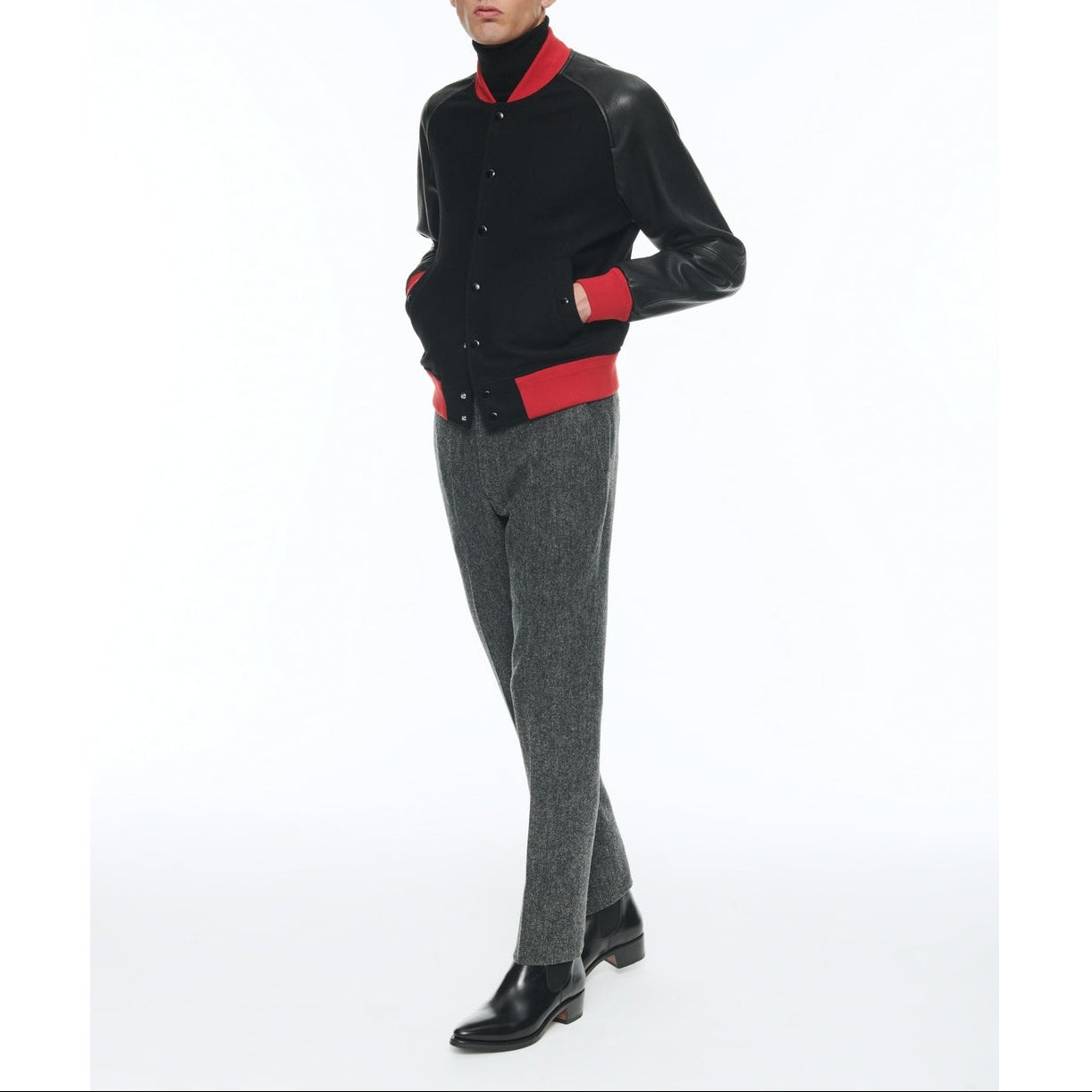 Fursac - Pantalon Ajusté En Tweed De Laine Vierge - Gris