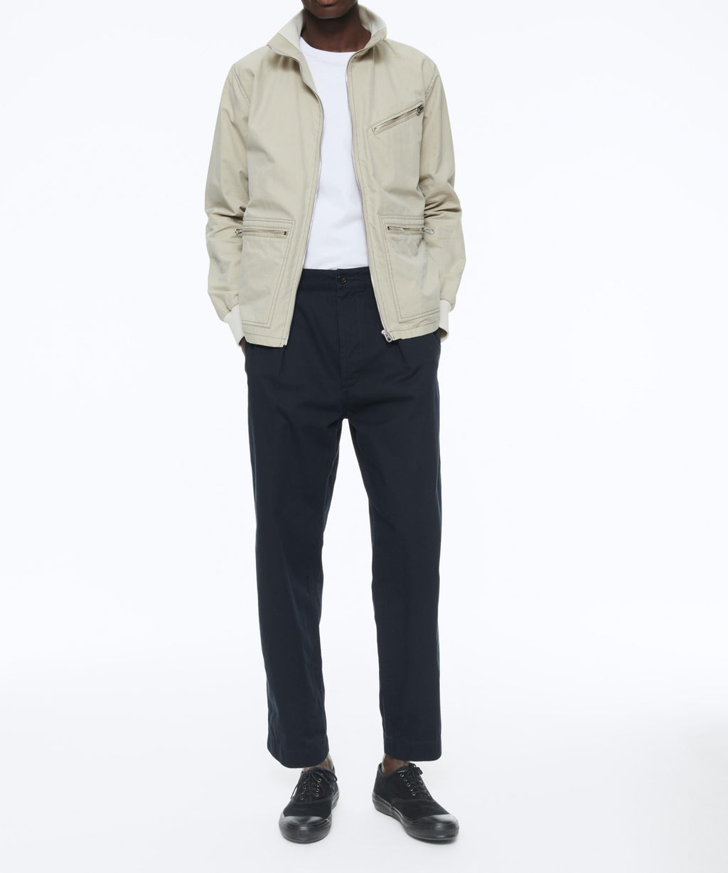 Fursac - Pantalón de gabardina de algodón - Azul marino - Hombre