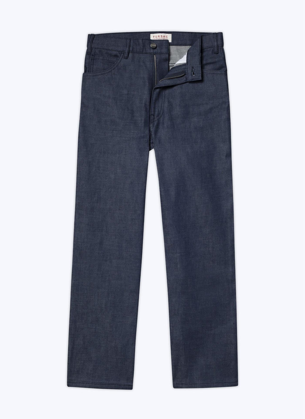 Fursac - Pantalon Flare En Toile De Coton Denim - Indigo - Homme