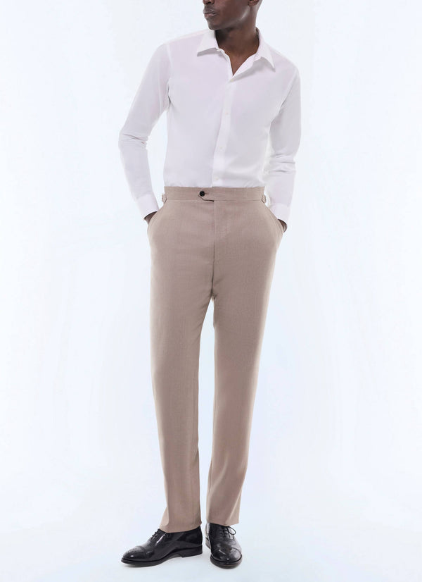 Flanellhose - Beige