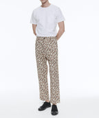 Fursac - Chino En Gabardine De Coton Léopard - Vigogne - Homme