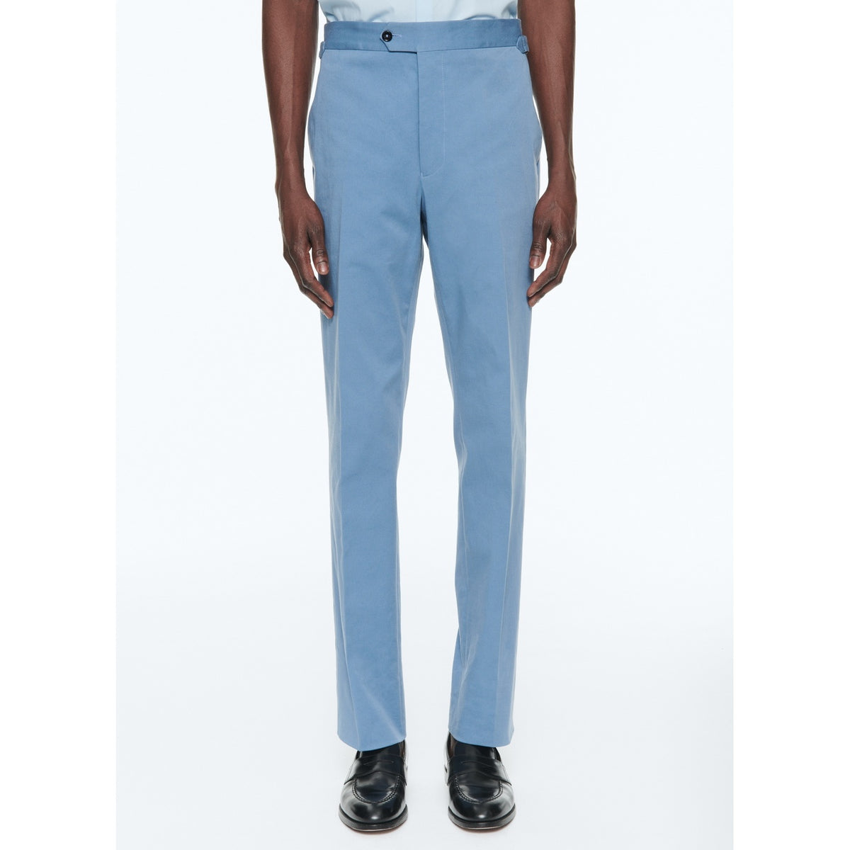 Pantalon En Gabardine De Coton Biologique - Bleu Indien