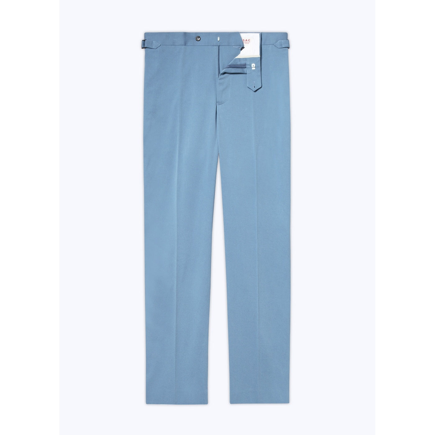 Organic Cotton Gabardine Trousers - Indian Blue